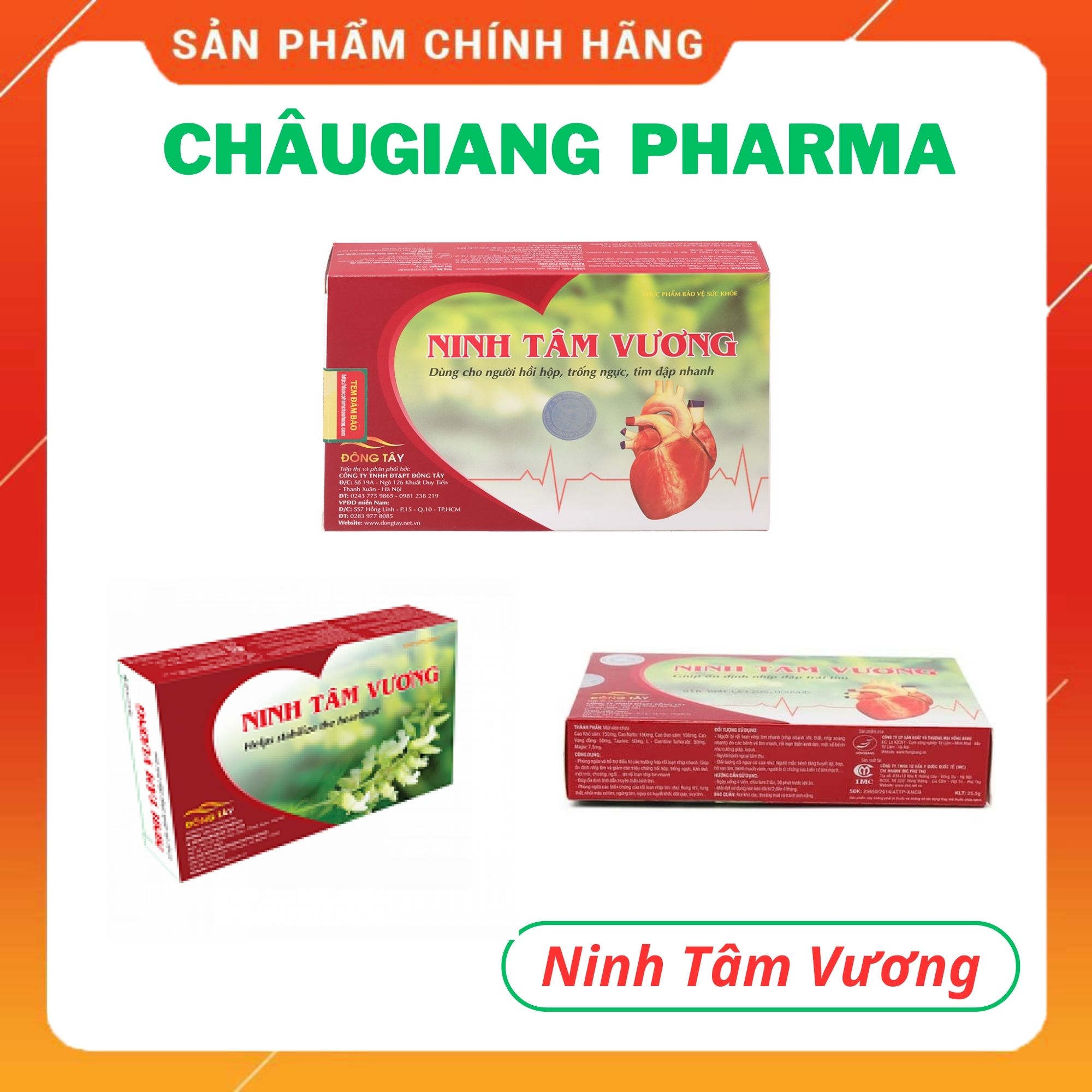 TPBVSK Ninh Tâm Vương - Dùng cho người rối loạn nhịp tim